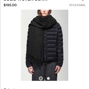 Canada goose ladies woven scarf - black